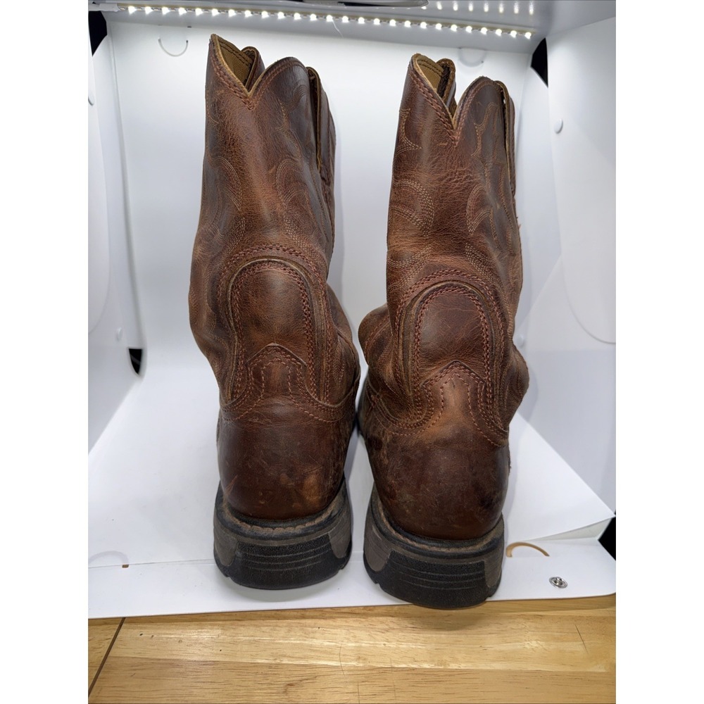 Ariat Groundbreaker Men's Wide Square Toe Work Boot, Brown 11D - Picture 6 of 9